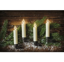 Set 10 lumânări LED pentru brad Crăciun Krinner Lumix Basic Mini alb cald-thumb-3