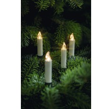Set 10 lumânări LED pentru brad Crăciun Krinner Lumix Basic Mini alb cald-thumb-5