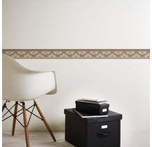 Bordură decorativă autoadezivă 93691-1 Only Borders model grafic maro 5 m x 5 cm