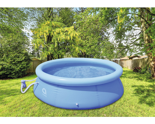 Piscină gonflabilă în grădină cu pompă de filtrare
