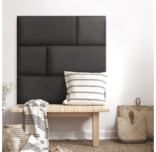 Panou decorativ tapițat Kingston gri închis 30x30 cm