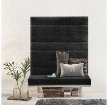 Panou decorativ tapițat Kingston gri închis 30x90 cm