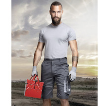Pantaloni scurți Ardon Summer din bumbac + poliester gri închis, mărimea 46