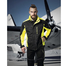 Jachetă de lucru Ardon Neon din bumbac + poliester negru/galben, mărimea XXXXXL-thumb-2