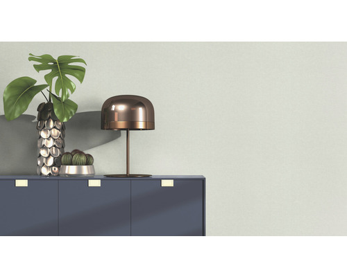 Plante de interior decorative și o lampă pe un bufet