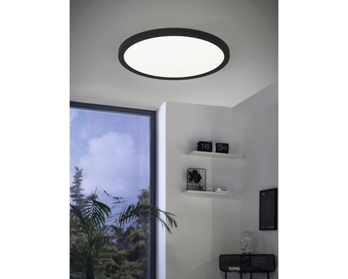 Plafonieră cu LED integrat Eglo Crosslink 14,6W 1700 lumeni, lumină RGBW, negru