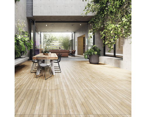Gresie exterior / interior porțelanată glazurată Sundeck Maple 15x90 cm Gresie exterior / interior porțelanată glazurată Sundeck Maple 15x90 cm