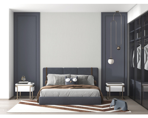 Dormitor cu pat, noptiere și dulap