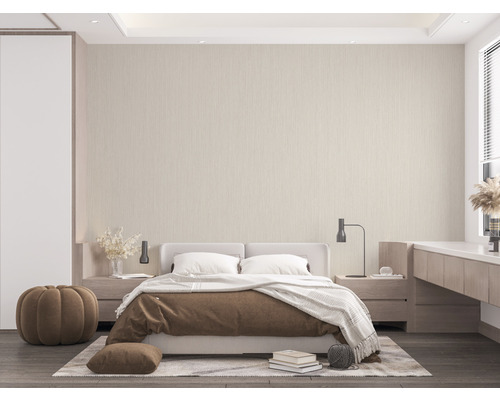 Dormitor cu pat dublu, noptiere și decorațiuni într-un design luminos