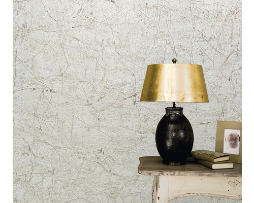 Tapet decorativ cu model de crăpături în camera de zi