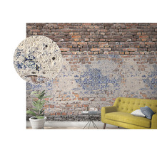Fototapet vlies Smart Art Easy 47253 Vintage wall roșu/albastru 159x270 cm