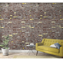 Fototapet vlies Smart Art Easy 47255 cărămidă roșu-galben 159x270 cm