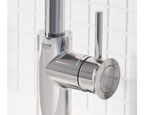 Sigla Grohe pe o baterie