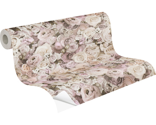 Rola de tapet cu model de trandafiri