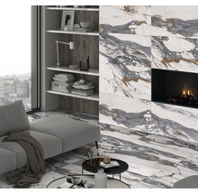 Gresie interior glazurată Netra Grey 60x120 cm
