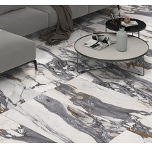 Gresie interior glazurată Netra Grey 60x120 cm