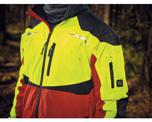 Jachetă forestieră cu mai multe buzunare cu fermoar