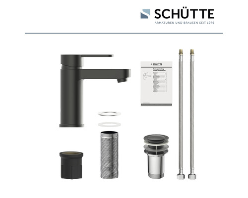 Baterie monocomandă Schütte cu accesorii pentru lavoare