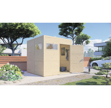 Căsuță de grădină Cubo 2 cu podea 226x234 cm, natur