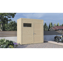 Căsuță de grădină Cubo 1 cu podea 234x115 cm, natur