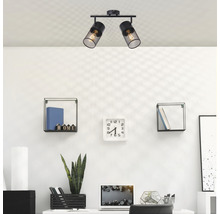 Șină spoturi Kamolo E27 max. 2x40W, metal/negru
