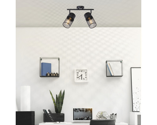 Lumină de plafon cu două spoturi în birou