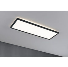 Panou cu LED integrat Auria 23W 2000 lumeni 58x20 cm, lumină RGBW, montaj aplicat, negru, cu telecomandă-thumb-9