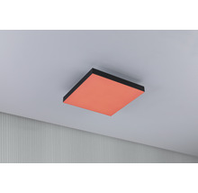 Lumină de plafon pătrată cu ramă neagră