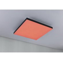 Lumină de plafon pătrată cu ramă neagră