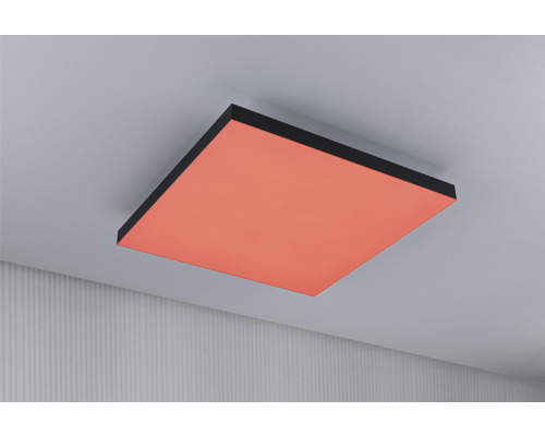Lumină de plafon pătrată cu ramă neagră