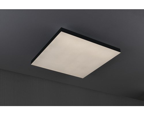 Lumină de tavan pătrată cu ramă neagră
