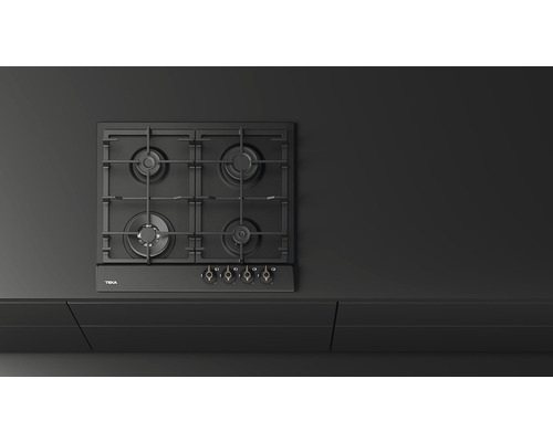 Plită pe gaz Teka cu patru arzătoare pe un blat de bucătărie