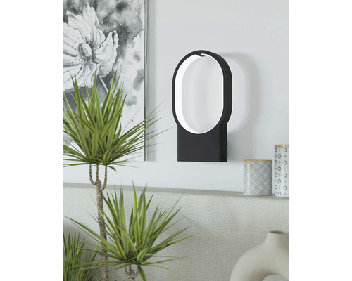 Lumină de perete ovală cu LED, cu design modern