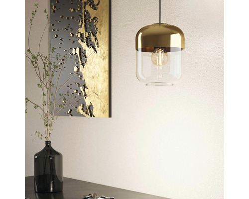Pendul Maryvilla E27 max. 1x40W, auriu/negru