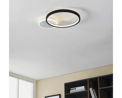 Plafonieră cu LED integrat Gafares 15W 2100 lumeni 3000-6500K, rotundă, cu telecomandă, alb/negru Plafonieră cu LED integrat Gafares 15W 2100 lumeni 3000-6500K, rotundă, cu telecomandă, alb/negru