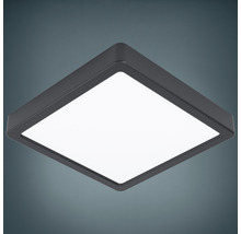 Panou cu LED integrat Fueva5 16,5W 1800 lumeni 21x21 cm, montaj aplicat, lumină caldă, negru-thumb-0