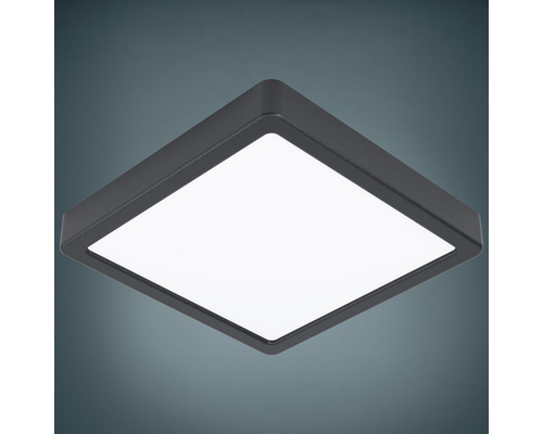 Panou cu LED integrat Fueva5 16,5W 1800 lumeni 21x21 cm, montaj aplicat, lumină caldă, negru-0