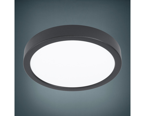 Panou cu LED integrat Fueva5 16,5W 1800 lumeni Ø21 cm, montaj aplicat, lumină caldă, negru