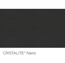 Chiuvetă bucătărie cristalite cu 1 cuvă + ½ Schock Element D-150 100x50 cm, cu picurător, reversibilă, Nero-thumb-3