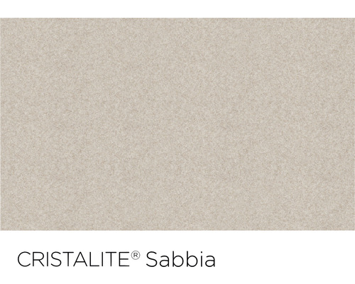 Aspect material chiuvetă CRISTALITE Sabbia