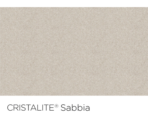 Prim-plan chiuvetă CRISTALITE culoarea nisipului