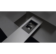 Chiuvetă bucătărie cristalite cu 1 cuvă + ½ Schock Manhattan D-150S 78x50 cm, cu picurător, reversibilă, Alpina-thumb-10