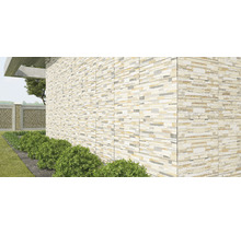 Placaj exterior porțelanat Mica Grey 20x60 cm