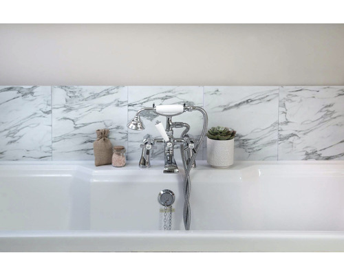 Placă decorativă autoadezivă Wall Tiles Marble 30,5x30,5 cm, pachet 6 buc. Placă decorativă autoadezivă Wall Tiles Marble 30,5x30,5 cm, pachet 6 buc.