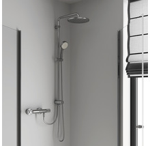 Sistem de duș cu comutator Tempesta Cosmopolitan 250, duș fix Ø25 cm, crom-thumb-1