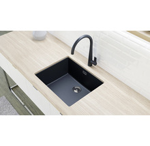 Chiuvetă bucătărie cu o cuvă Schock Greenwich N-100L 55,6x45,6 cm, fără picurător, montare pe/sub blat, Cristadur Magnolia-thumb-3 Chiuvetă bucătărie cu o cuvă Schock Greenwich N-100L 55,6x45,6 cm, fără picurător, montare pe/sub blat, Cristadur Magnolia-thumb-3