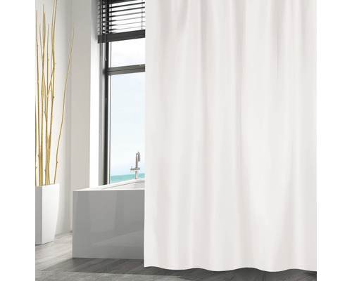 Perdea de duş MSV Textil 120x200 cm alb