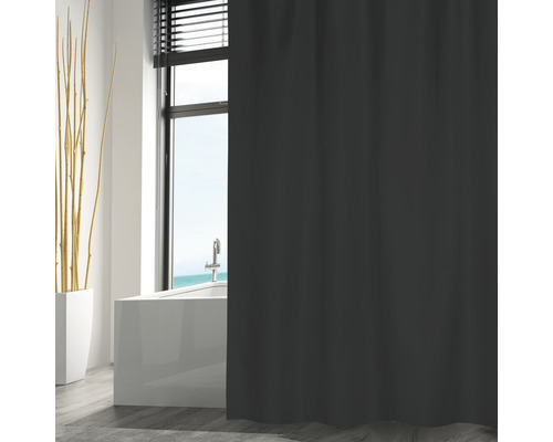 Perdea de duş MSV Textil 120x200 cm negru