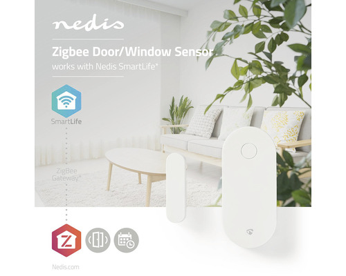 Senzor de ușă/fereastră Nedis Zigbee pentru automatizarea locuinței