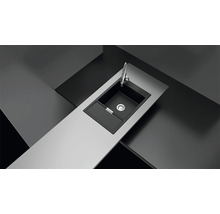 Chiuvetă bucătărie cristadur cu o cuvă Schock Mono D-100XS 78x51 cm, cu picurător, reversibilă, Stone-thumb-6